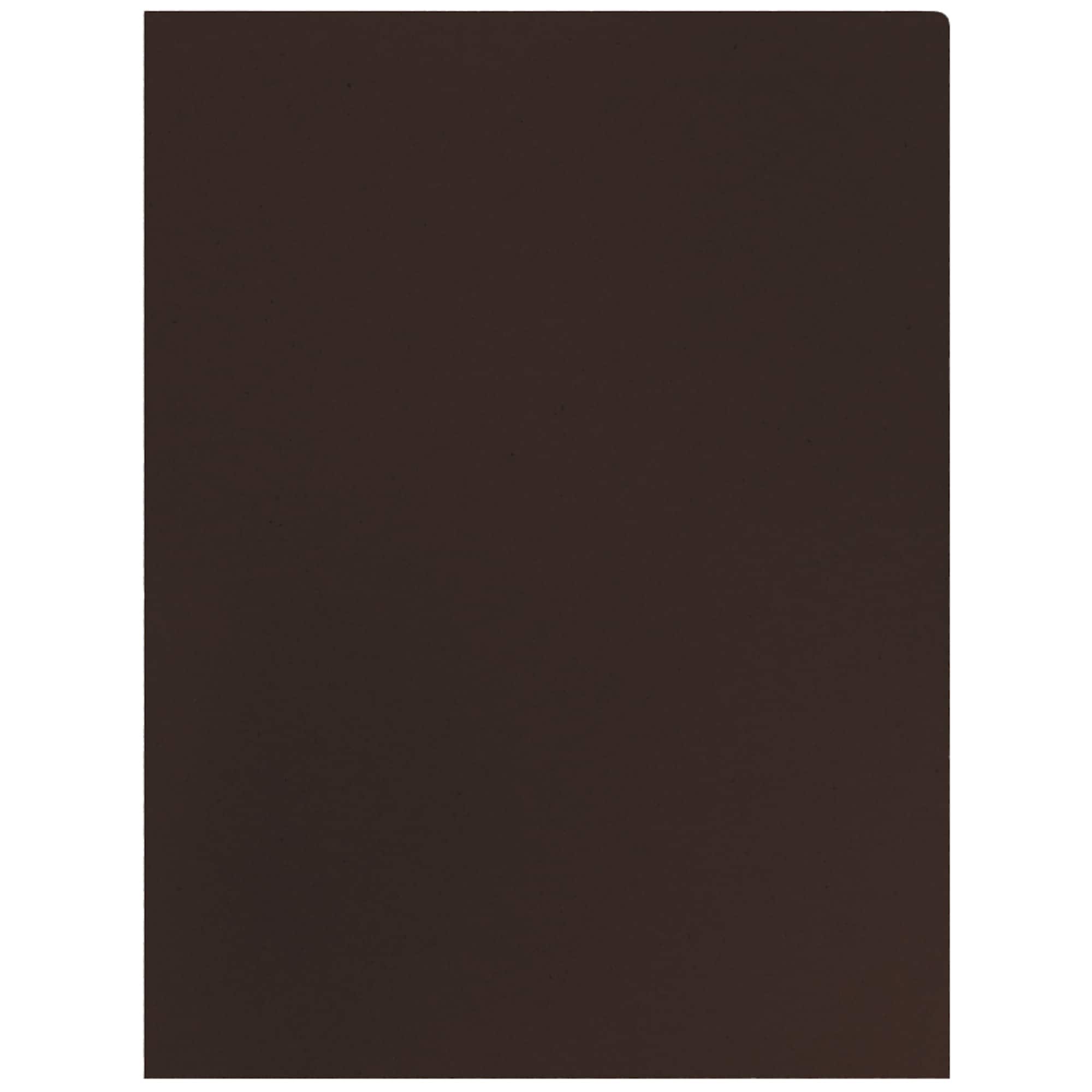 JAM Paper Chocolate Brown 2-Pocket Folders